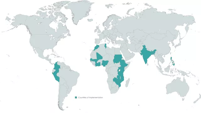 Crops to End Hunger implementation map