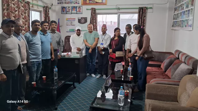 CIMMYT and Ministry of Agriculture and Livestock Development (MoALD) team visit at Badhaiyal in Rural Municipality in Bardiya