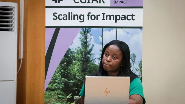 Ms Roberta Makoko from the NDC Partnership, providing an overview of Malawi’s NDC and institutional arrangements and engaging participants. 