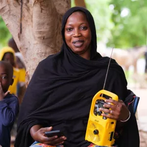 woman with mobile phone